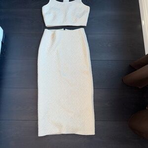 SKIMS Beige Textured Fabric